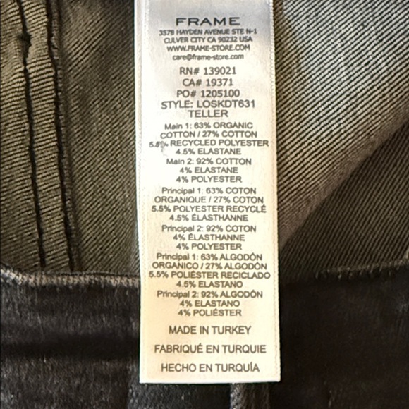 NWT Frame Le One Two Tone Skinny Jeans - Picture 12 of 12